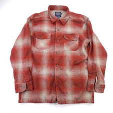 Pendleton The Original Board Shirt Red White Plaid Flannel Men's Large
