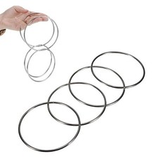 Chinese Linking Rings Magic Set 4 Rings with Guide Stage Props for Adults Kids