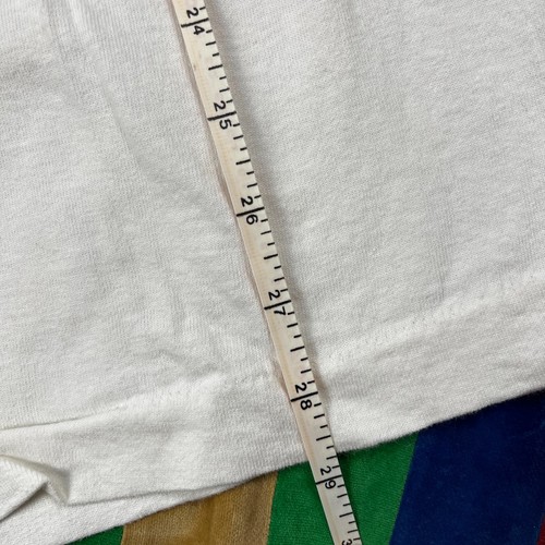 Vintage Marlboro Racing 89 Graphic Tee T Shirt 80s White Mens XL Pocket *Read* - Picture 10 of 12