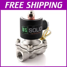 Stainless Steel 1/2" Electric Solenoid Valve - 110VAC