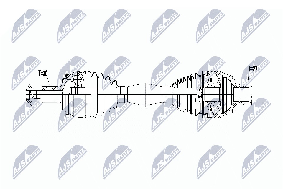 NPW-ME-064 NTY Drive Shaft for MERCEDES-BENZ - Image 9