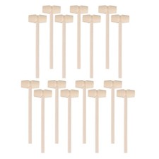 15Pcs Small Wooden Hammers Kids Mallet Pounding Toy Portable Educational Toys
