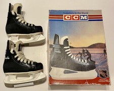 Vintage CCM Rapide 101 Hockey Ice Skates Little Kid's Size 10 New Condition