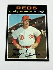 1971 Topps Sparky Anderson 688 EX Reds HOF High Number