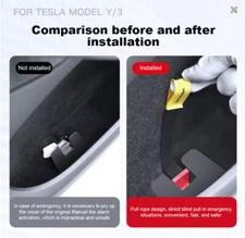 Tesla Model Y Rear Door Emergency Release Handle Manual Puller Extended