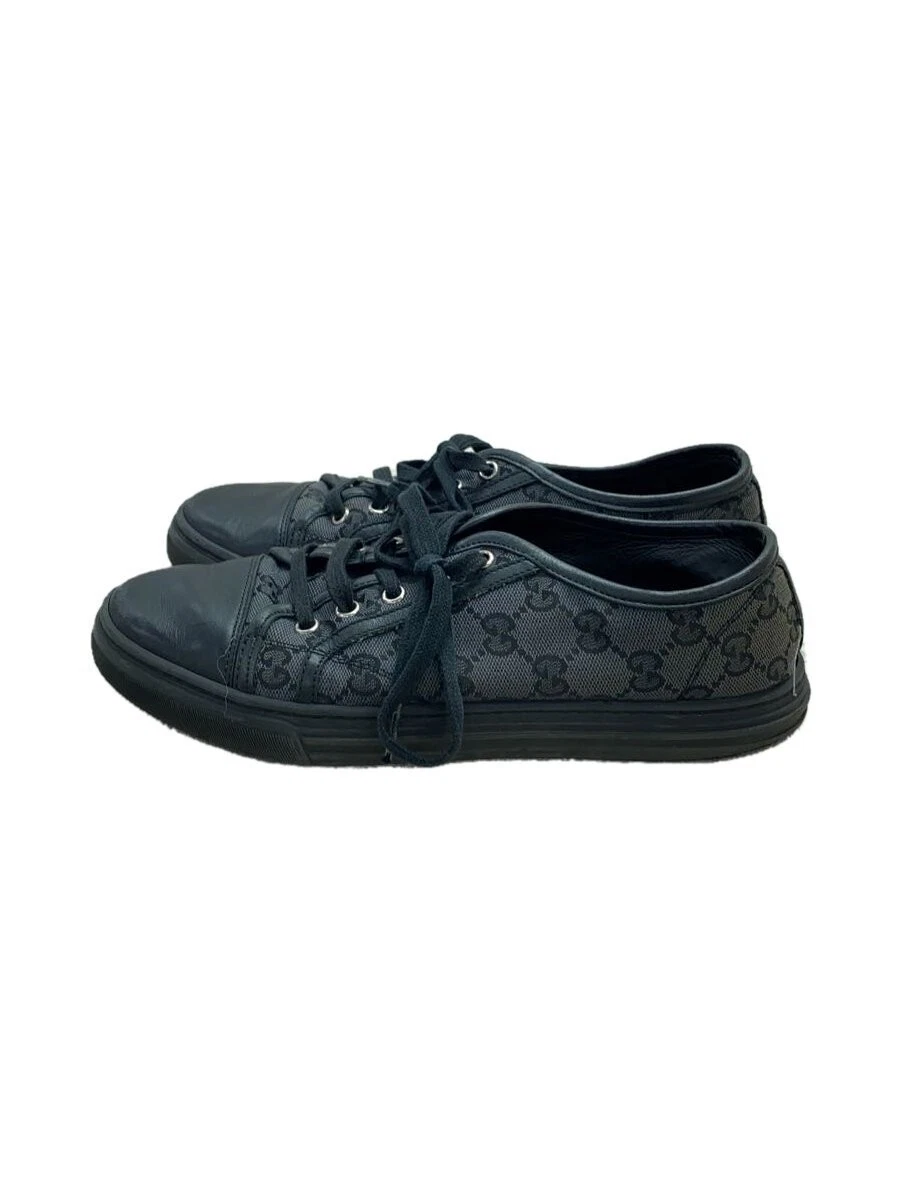 Baskets basses Gucci 38 noir toile GG état d'usage