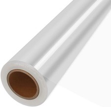 Clear Cellophane Wrap Roll 31.5 x 100ft Thick Gift Basket Wrapping Film