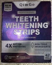 Non Slip Professional Teeth Whitening Strips 42 Pack 4x Better Whitening PURPLE