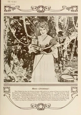 MARY PICKFORD - Christmas Presents WWI - Magazine Page Image 5 x 7 in Print