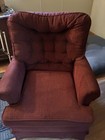 SWIVEL ROCKING CHAIR EASY LIVING ROOM CHAIR. METAL SWIVEL LEGS CLEAN GUC — photo 1