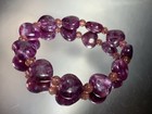 High Grade Natural Purple Mica Heart Shape Bracelet — photo 1