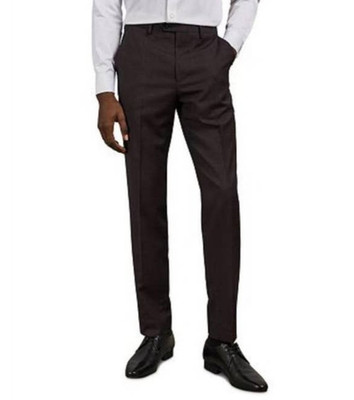 New Ted Baker Debonair Arcinat Italian Fabric suit trousers dress Pants 34 L Blk
