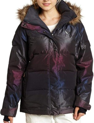 ROXY Girls' TORAH Snow Jacket - PUR - Size 10/M - NWT