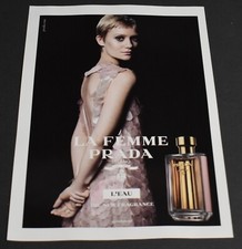 Pubblicità Stampa 2009 Sexy Femminile Bionda Lady Prada Fragranza Bellezza La Femme Milano T