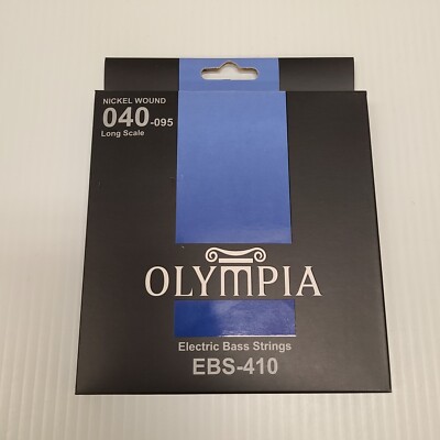 New! Olympia Pack Of 4 Strings For Electric Bass EBS-410 .040 - .095