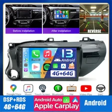 For TOYOTA Hilux 2016-2018 CarPlay Android Car Stereo Radio BT GPS Navi 4+64GB