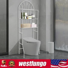 Over The Toilet Storage Rack Cabinet Organizer Shelf Bathroom Space Saver 3 Tier