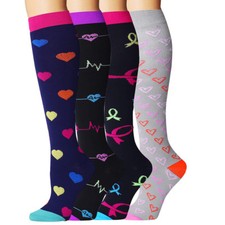 Compression Knee High Socks Womens Medical Graduated Stockings -1Pairs-S/M/L/XL