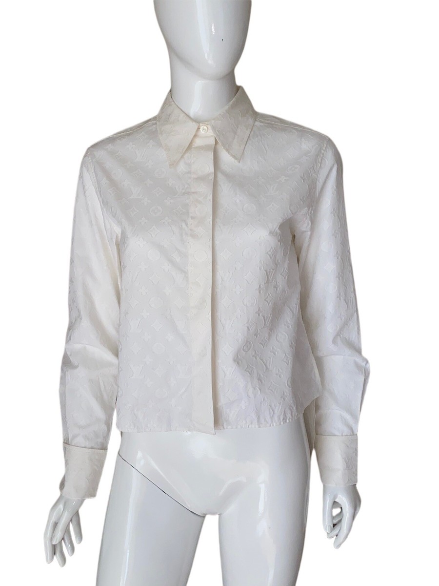 Louis Vuitton Embossed LV T-Shirt Optical White. Size M0