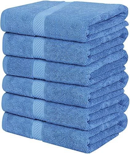 Pack de 6 Toallas de Baño Algodón 24x48" Piscina Gimnasio Toallas Utopía Foto 2 de 4