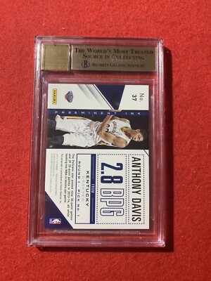 2014-15 Prestige Premium Anthony Davis Preeminent Ink 1/25! BGS