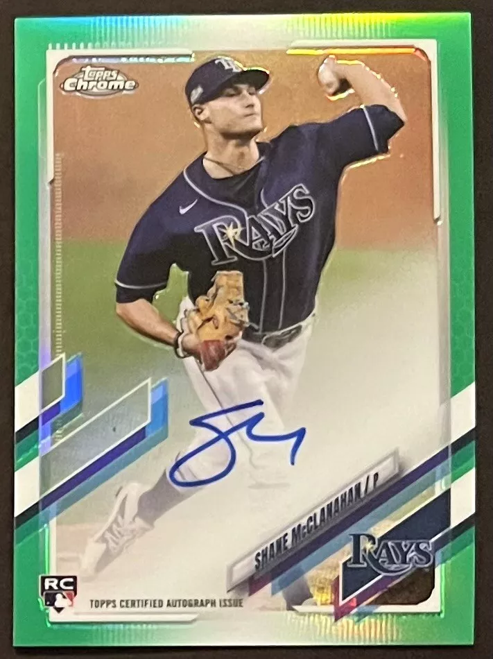 2021 TOPPS CHROME GREEN SHANE MCCLANAHAN @ 17/99 @ AUTO AUTOGRAPH