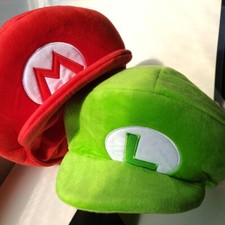 Mario  Luigi plush hats caps Super Nintendo World USJ Official limited Japan