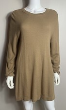 J. Jill Sweater Dress Women's M Long Sleeve Brown Knit Knee Length Dress