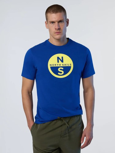 North Sails maglietta girocollo uomo in 5 colori cotone organico logo grande - Foto 16 di 30