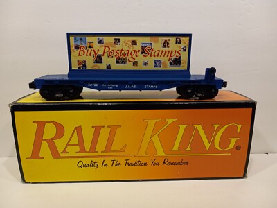MTH 30-76029 U.S.P.S. Falt Car w/billboard