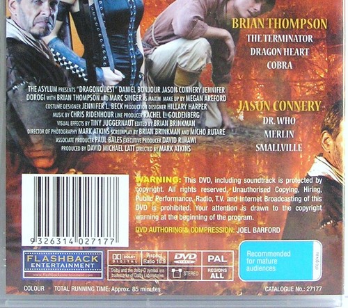 DRAGONQUEST (2009) DVD MOVIE Marc Singer, Brian Thompson, Jason Connery - Picture 4 of 5