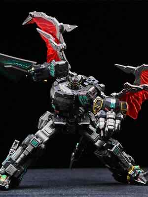 In StockLucky Cat Micro Cosmos MC-03B mini Beast Lord Meagzord Black set of 5