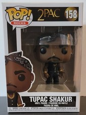 Funko Pop! Rocks 2pac Tupac Shakur in Vest with Bandana Figure #158 w/protector
