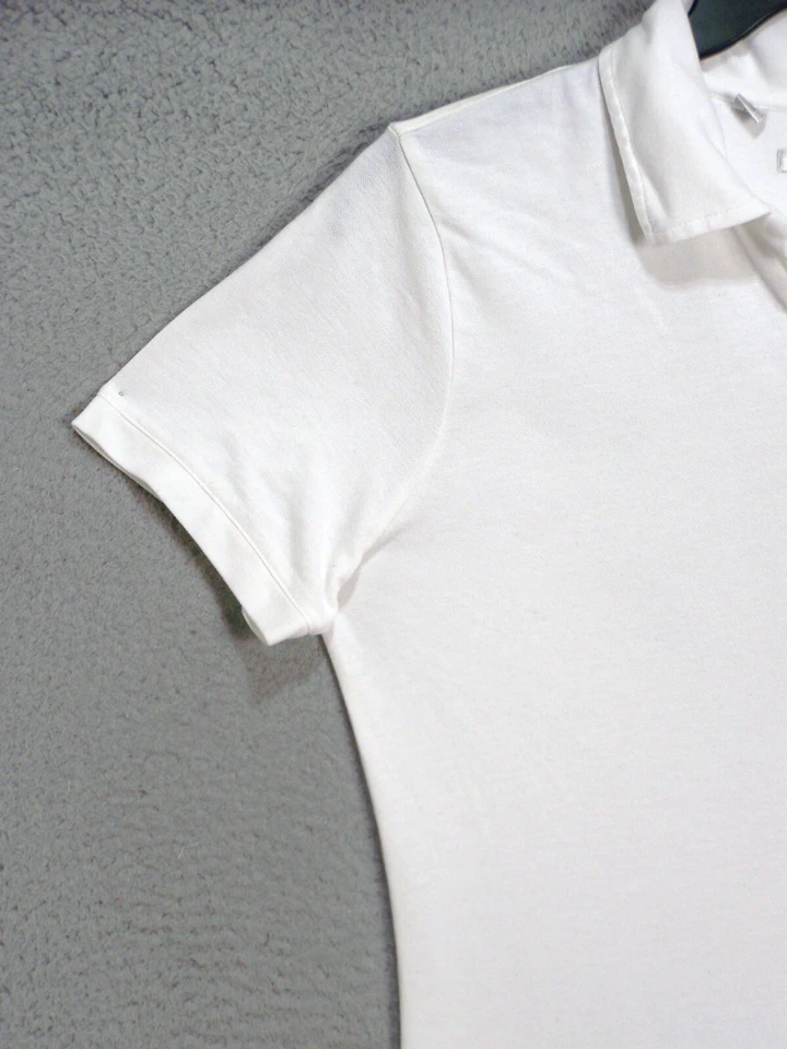 Camisa Polo Cutter & Buck Mujer Grande 12 14 Blanca Golf Activa Manga Corta Damas Foto 3 de 4