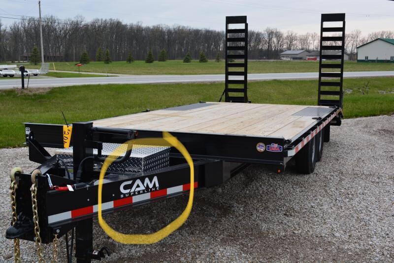 Cam Superline Trailer Replacement 12” Stickers White (set Of 2) New Design