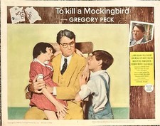 To Kill a Mockingbird Gregory Peck Original Lobby Card #2 (11"x14") 1963