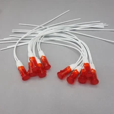 10Pcs 120V AC 9mm RED Push in Panel Mounting LED Indication Signal Pilot Lights