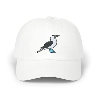 Blue Footed Booby Embroidered Bird Classic Cap, Embroidered Bird Lover