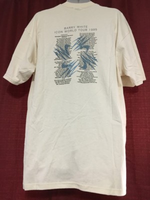 Vintage Barry White Icon World Tour 1995 T-Shirt XXL New | eBay