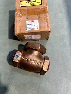LUNKENHEIMER 413-1 BRONZE HORIZONTAL LIFT CHECK VALVE 1'' NPT NEW IN BOX