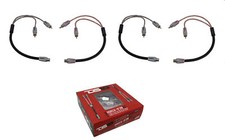 2x HQRCA1F2M RCA Audio Y Adapter 1 Female 2 Male Jack Splitter 2Pk DS18