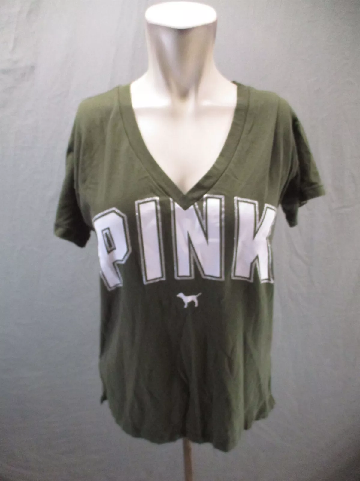 victoria-secret-vs v-neck short sleeve athletic shirt