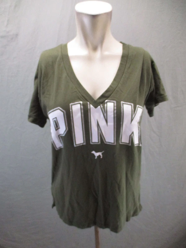 victoria-secret-vs v-neck short sleeve athletic shirt