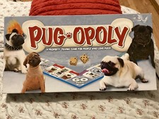 PUGOPOLY- A PROPERTY TRADING GAME FOR PEOPLE WHO LOVE PUGS!,FREE P &HH,NO INSTRS