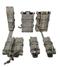 High Speed Gear Assorted Molle Taco Pouches - Smoke Green