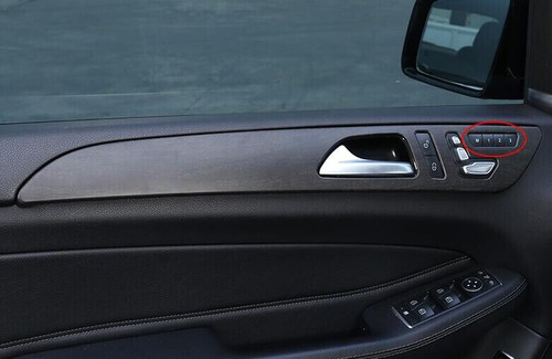 Brown Wood Grain Inner Door Panel Trim Cover Strip 4PCS For Benz ML GL 2012-2016 - Picture 2 of 7