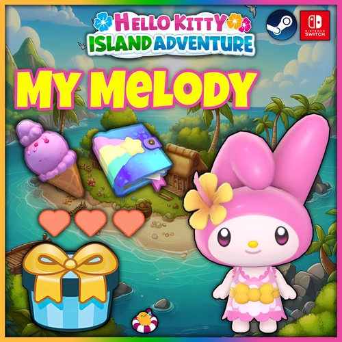 Hello Kitty Island Adventure 3 & 2 Heart Gifts Apple Arcade | Nintendo | Steam