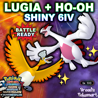 Ho-Oh & Lugia Art - Pokémon Ultra Sun and Ultra Moon Art Gallery