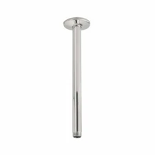 New 12-Inch Brushed Nickel Ceiling Mount Shower Arm with 1/2-Inch NPT Thread,