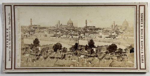 ALLEMAGNE Mayence Mainz Panorama Photo Stereo Diorama Vintage Albumine